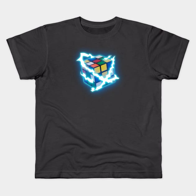 Power Rubik! Kids T-Shirt by RoziahYahya